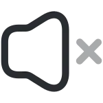 Volume Cross SVG Icon
